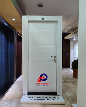 Dual Usage Galvanized Steel Door White Color Dual Usage Galvanized Steel Door
White Color